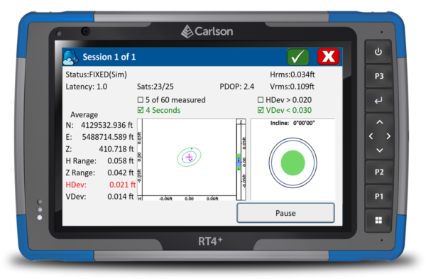 Carlson RT4+ SurvPC Averaging